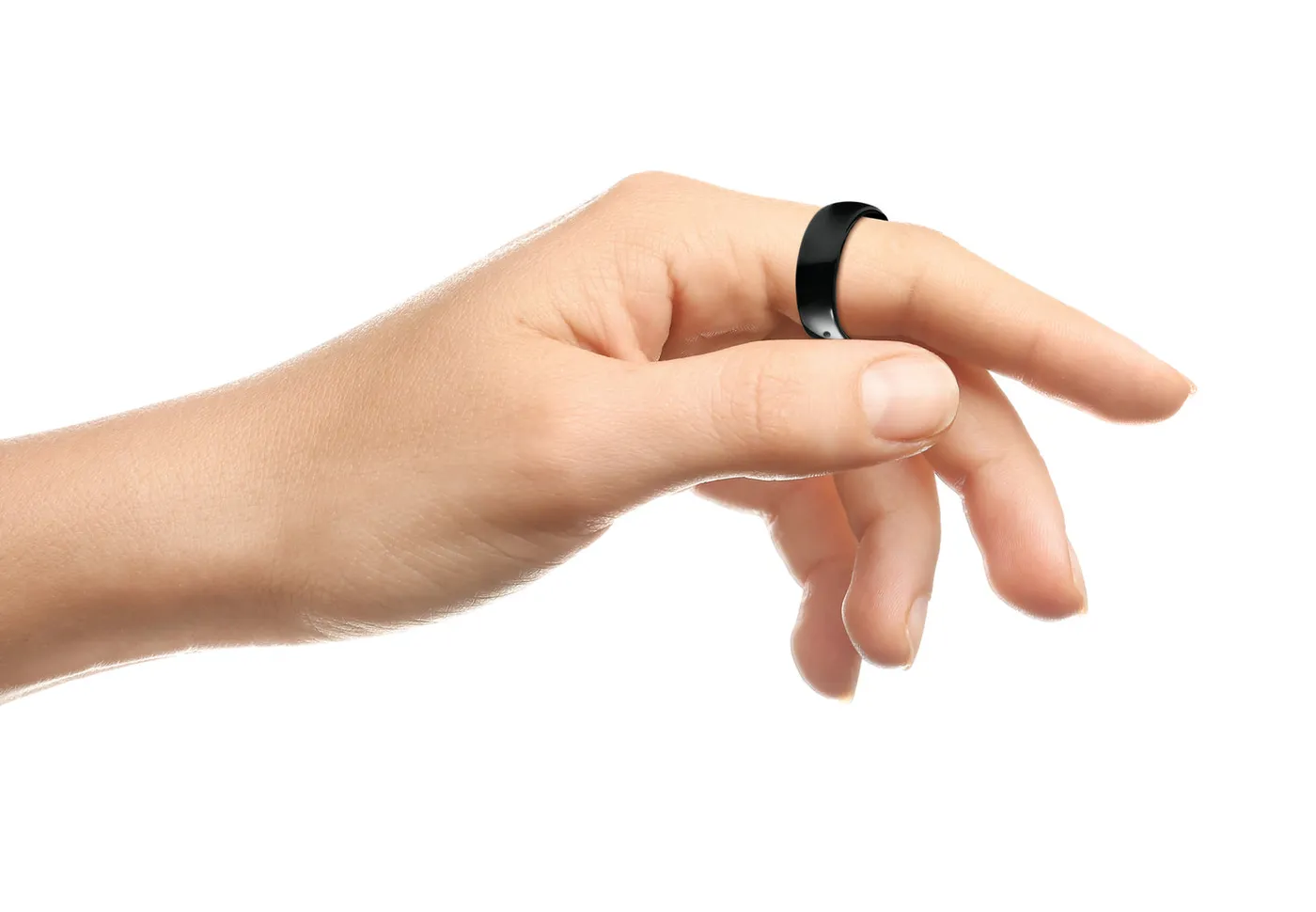 Halo ring worn on a hand