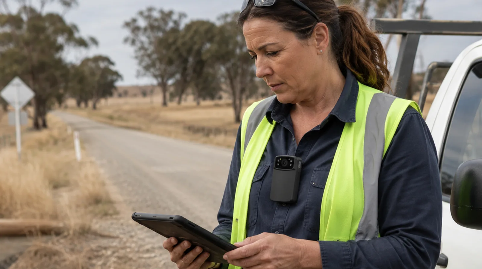A field inspector covering 600 km of rural roads.