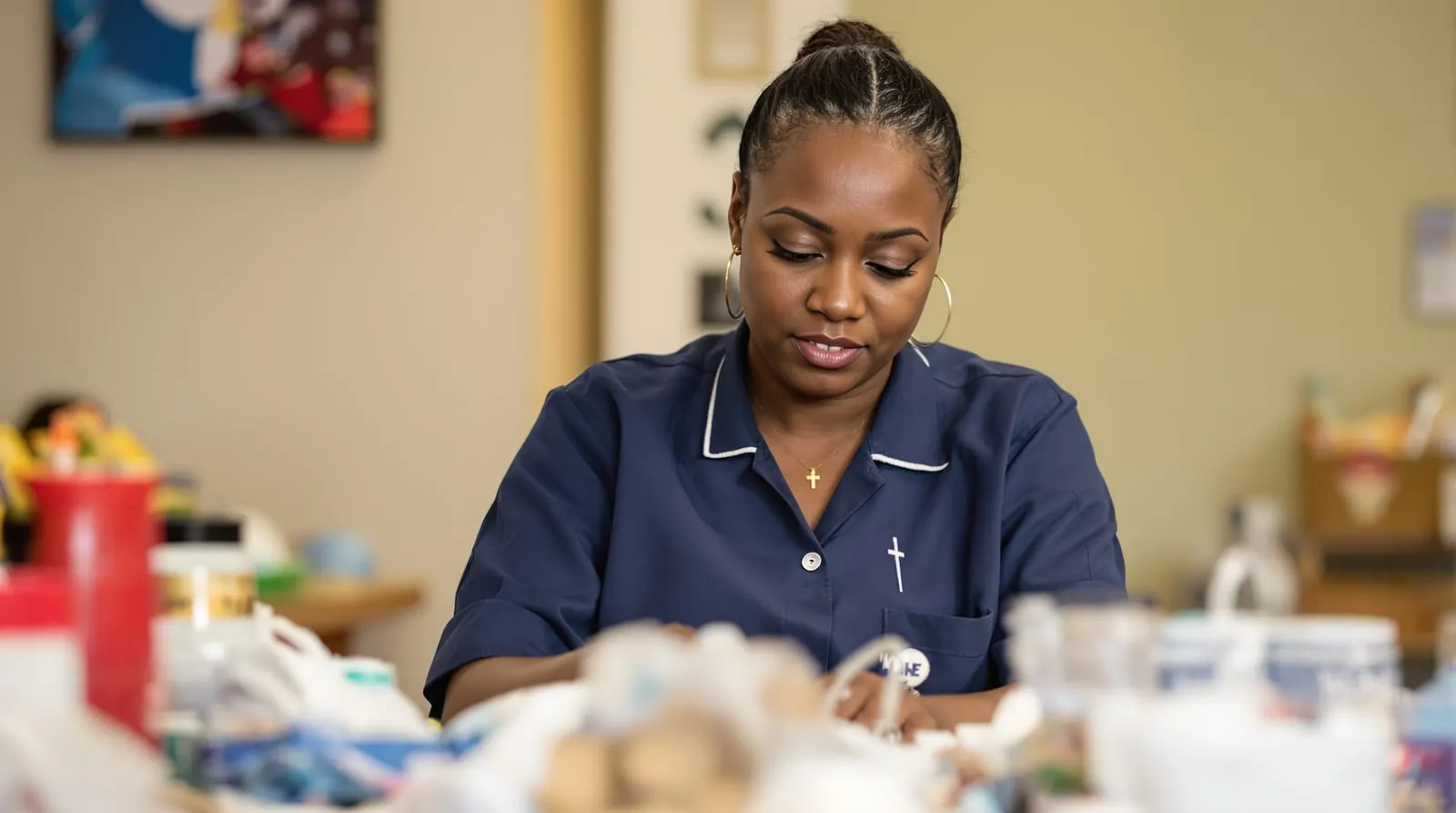 Aged care worker in United Kingdom