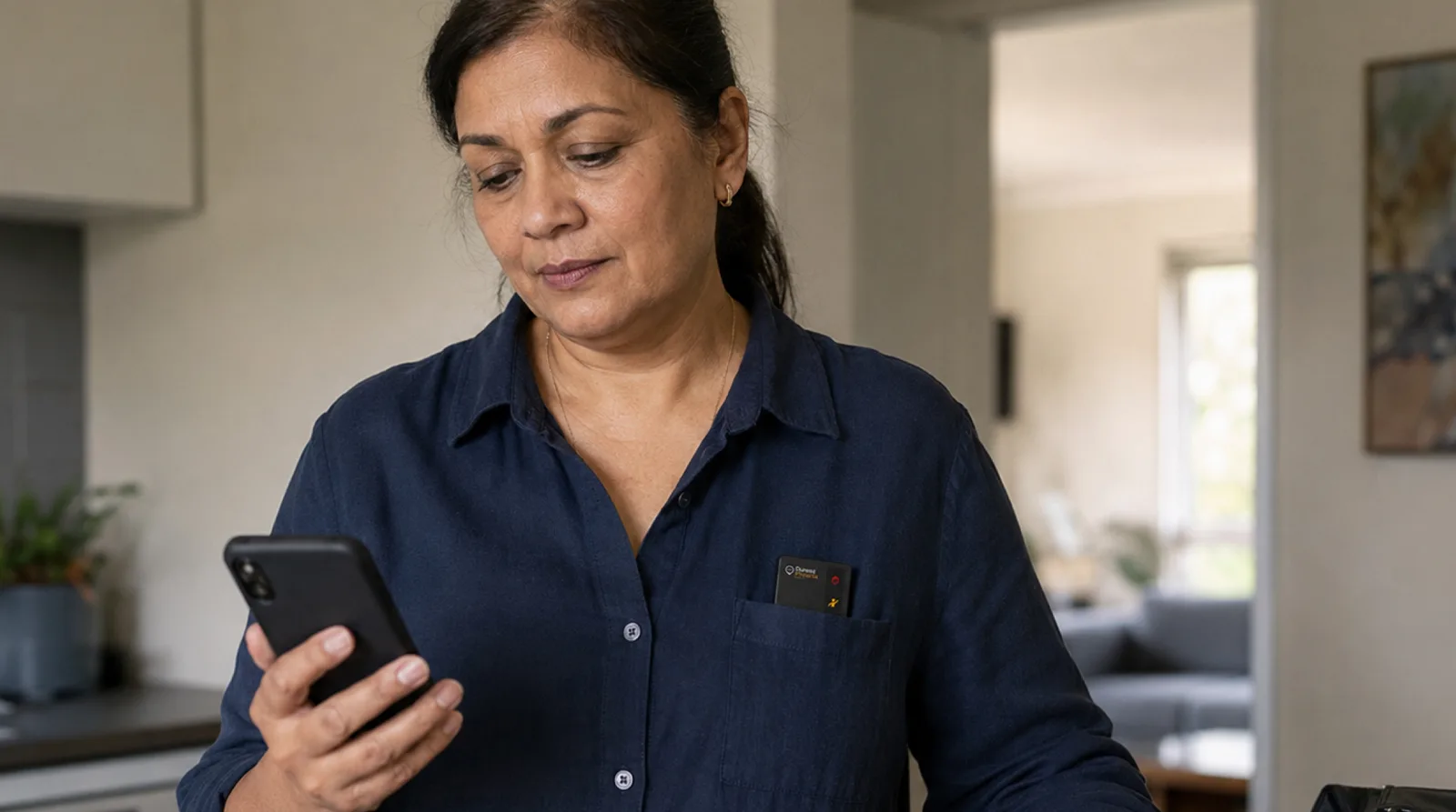 A family support worker on a difficult home visit.