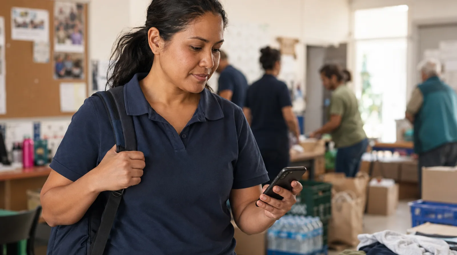 A volunteer on an emergency call-out.