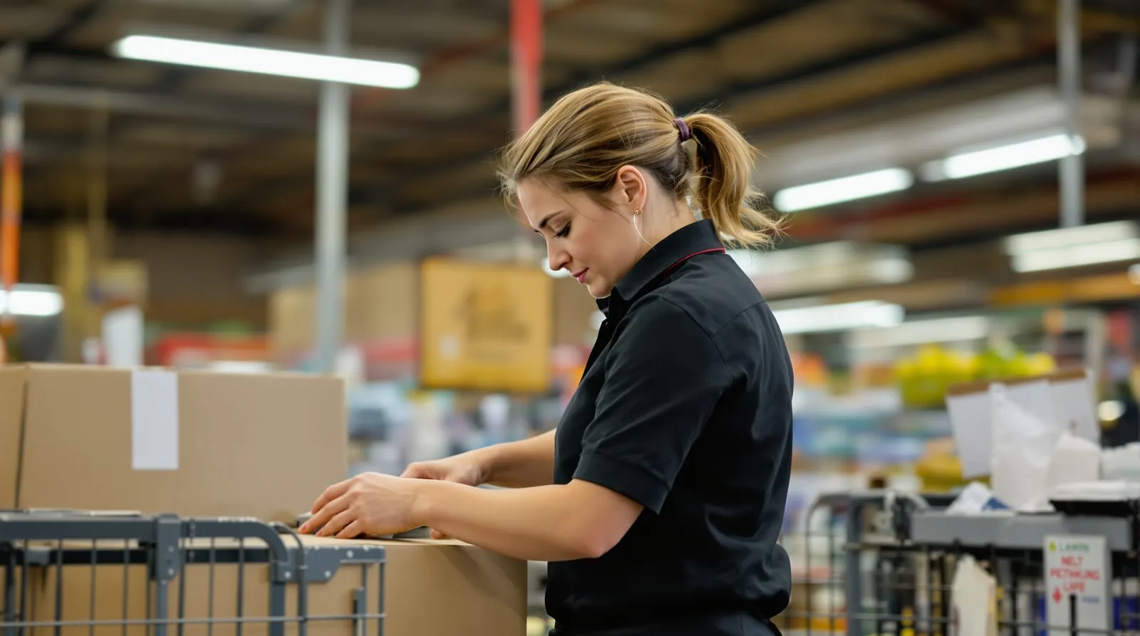 Supermarkets worker in Australia