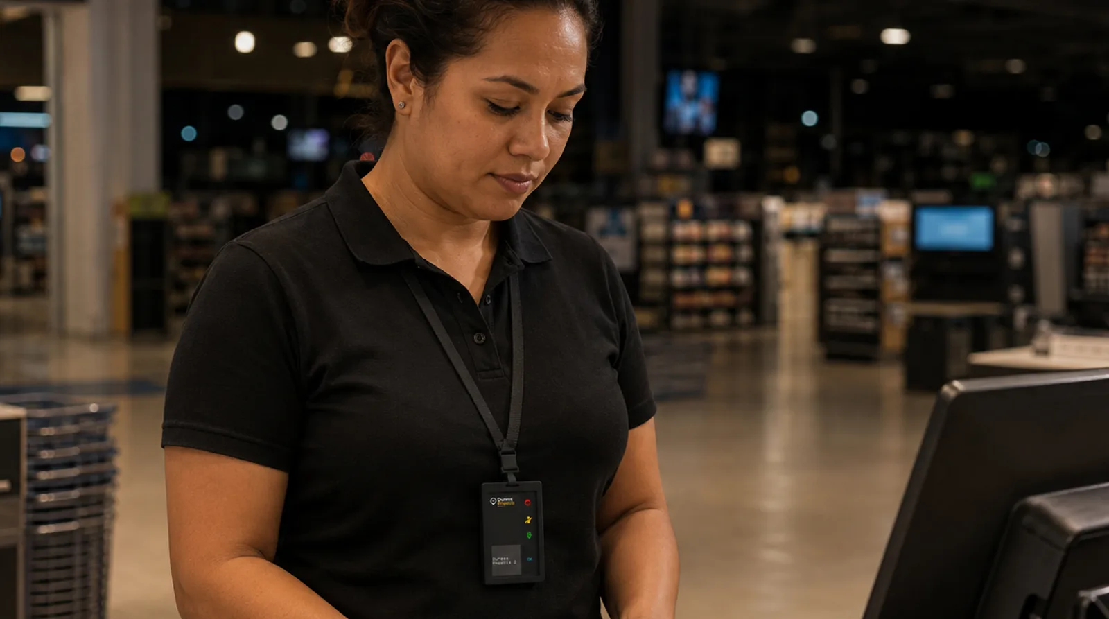 A closer at 11pm, alone with the till.